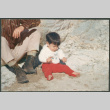 Baby on beach (ddr-densho-523-406)