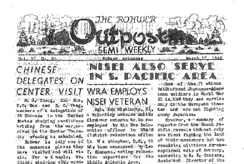 Rohwer Outpost Vol. VI No. 24 (March 17, 1945) (ddr-densho-143-253)