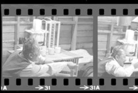 Negative film strip for Farewell to Manzanar scene stills (ddr-densho-317-104)