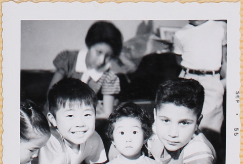 Group of children at birthday party (ddr-densho-522-337)