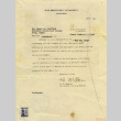 Letter regarding transfer to a different camp (ddr-densho-203-25)