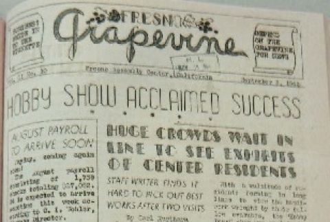 Fresno Grapevine Vol. II No. 10 (September 2, 1942) (ddr-densho-190-30)