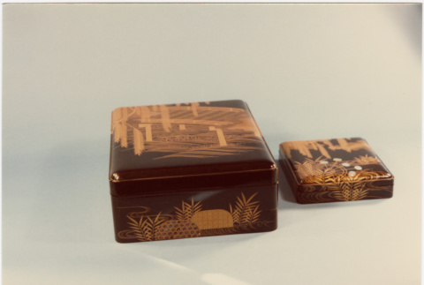 Two lacquerware boxes (ddr-densho-426-9)