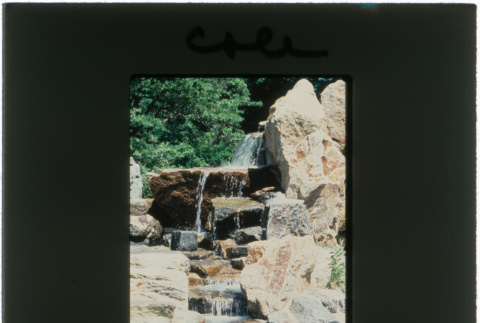 Pool and waterfall at the Cole project (ddr-densho-377-403)