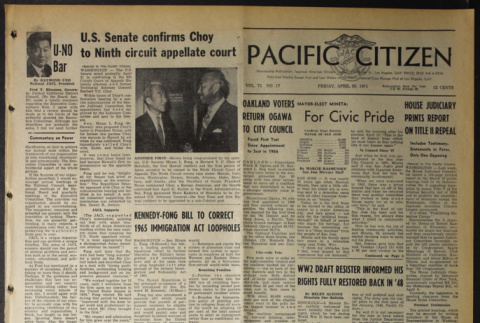 Pacific Citizen, Vol. 72, No. 17 (April 30, 1971) (ddr-pc-43-17)