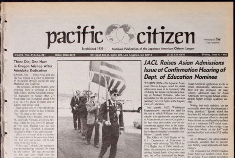 Pacific Citizen, Vol. 110, No. 22 (June 8, 1990) (ddr-pc-62-22)