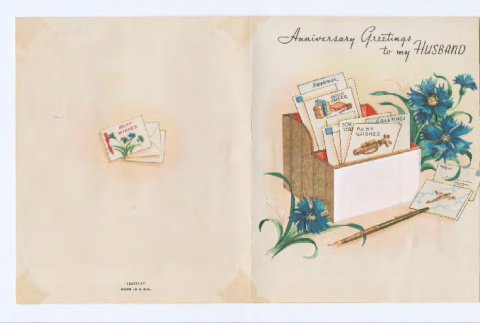Anniversary Greetings to my Husband (ddr-densho-562-44)