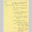 Handwritten notes from Commission on Wartime Relocation and Internment of Civilians (ddr-densho-523-698)