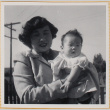 Yoshiko Shiomi holding Susan Shiomi (ddr-densho-522-200)