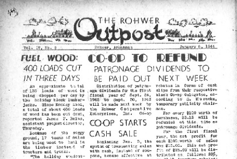 Rohwer Outpost Vol. IV No. 2 (January 8, 1944) (ddr-densho-143-129)