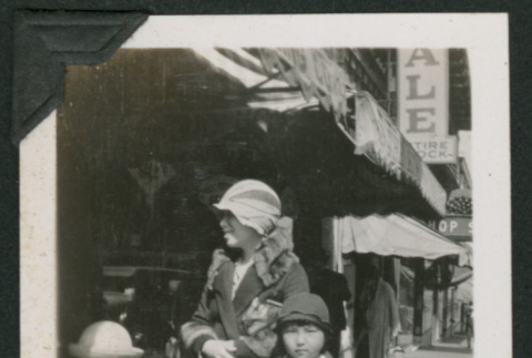 Mrs. Okabayashi and children (ddr-densho-378-230)