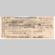 Round trip train ticket from San Francisco to Washington D.C.and back for Ben Mayewaki (ddr-densho-563-51)