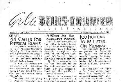 Gila News-Courier Vol. III No. 134 (June 29, 1944) (ddr-densho-141-290)