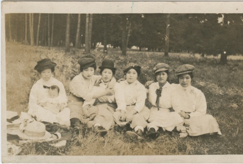 Group of women outside (ddr-densho-321-527)