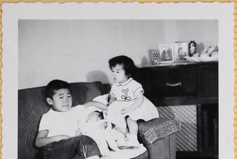 William, Susan and Leslie Shiomi (ddr-densho-522-391)