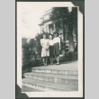Three friends at the Boise capitol building (ddr-densho-328-282)
