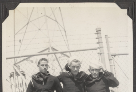 Three Navy sailors (ddr-densho-432-58)