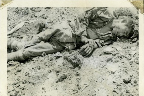 Dead Japanese soldier (ddr-densho-179-159)
