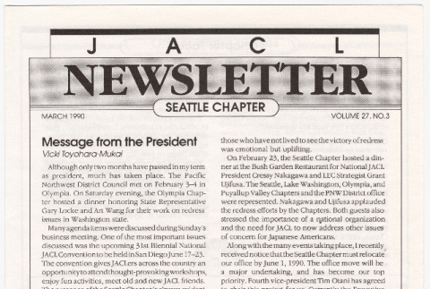 Seattle Chapter, JACL Reporter, Vol. 27, No. 3, March 1990 (ddr-sjacl-1-384)