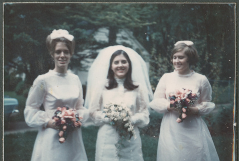 Bride and bridesmaids (ddr-densho-523-516)