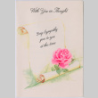 Sympathy card from Bill Hortop to Mary Mon Toy (ddr-densho-488-17)