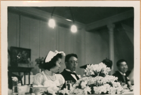 Helen Takahashi seated at head table with other guests (ddr-densho-410-493)