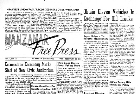 Manzanar Free Press Vol. 5 No. 16 (February 23, 1944) (ddr-densho-125-213)