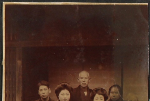 Portrait of Japanese family in kimono (ddr-densho-259-309)