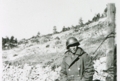 Soldier in winter gear (ddr-densho-1007-777)
