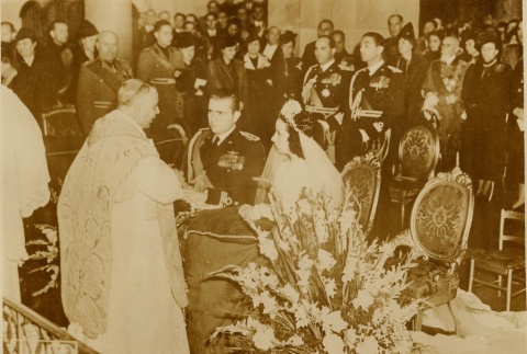 Bruno Mussolini and Gina Ruberti Mussolini at their wedding (ddr-njpa-1-952)