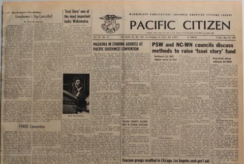 Pacific Citizen, Vol. 52, No. 19 (May 12, 1961) (ddr-pc-33-19)