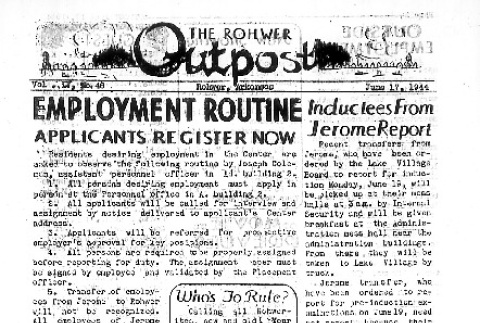 Rohwer Outpost Vol. IV No. 48 (June 17, 1944) (ddr-densho-143-175)