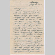 Letter from Alvin Uchiyama to Kathleen Koga Uchiyama (ddr-densho-406-23)