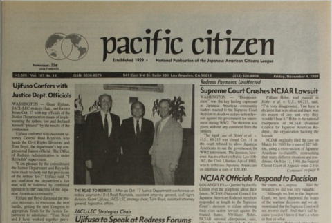 Pacific Citizen, Vol. 107, No. 14 (November 4, 1988) (ddr-pc-60-39)