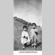 Two children standing in a field (ddr-ajah-6-236)