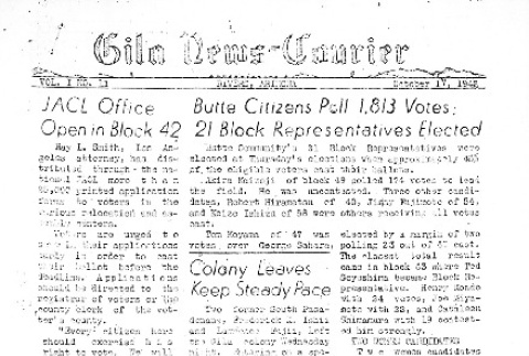 Gila News-Courier Vol. I No. 11 (October 17, 1942) (ddr-densho-141-11)