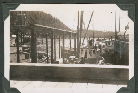 Ships docked at harbor (ddr-densho-540-56)