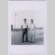 George Nozawa and Kiyoshi Okamoto in camp (ddr-densho-122-657)