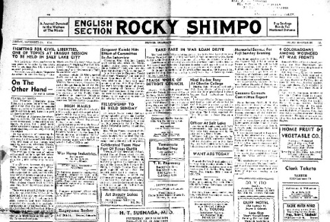 Rocky Shimpo Vol. 11, No. 141 (November 24, 1944) (ddr-densho-148-75)