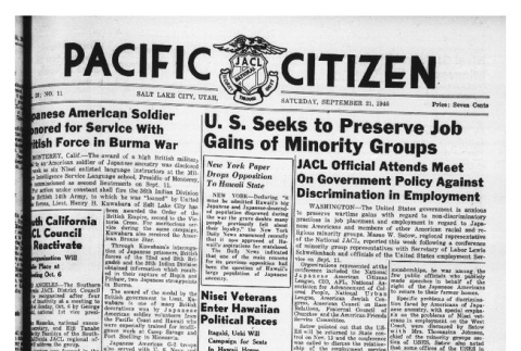 The Pacific Citizen, Vol. 23 No. 11 (September 21, 1946) (ddr-pc-18-38)