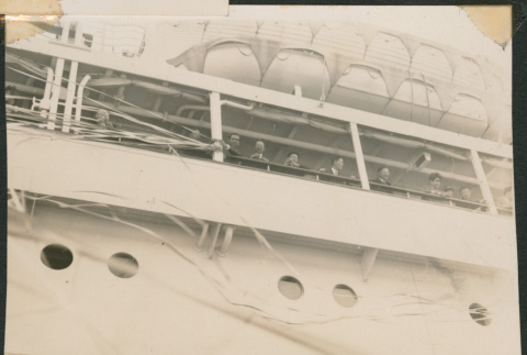 Ship passengers celebrating (ddr-densho-433-796)