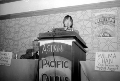 Wilma Chan speaking (ddr-densho-1007-532)