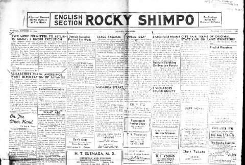 Rocky Shimpo Vol. 11, No. 130 (October 30, 1944) (ddr-densho-148-63)