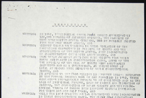 American Legion Post 266 Resolution (ddr-chijacl-1-124)