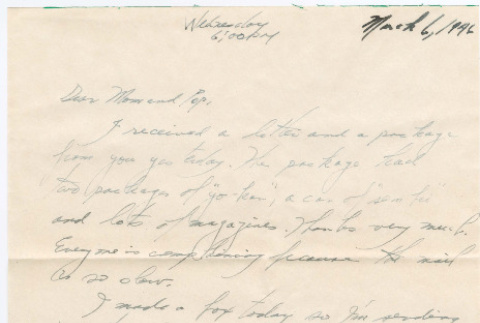 Letter from Tadashi Ishida to Mr. & Mrs. Y Ishida (ddr-densho-535-337)
