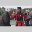 Eiichi Yamashita speaking at an oyster event (ddr-densho-296-119)
