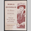 Flyer for Music School (ddr-densho-493-154)