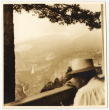 View overlooking a waterfall and valley (ddr-densho-542-817)