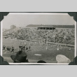 Football game in stadium with crowd in bleachers (ddr-ajah-2-515)