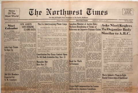 The Northwest Times Vol. 1 No. 70 (September 26, 1947) (ddr-densho-229-57)